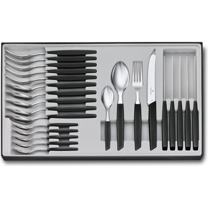 Набор столовых приборов Victorinox Swiss Modern, 24 предмета (6.9093.11W.24)